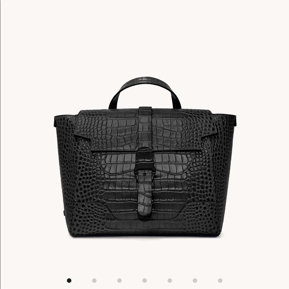 Excellent condition Senreve Maestra bag in Dragon Noir Gold